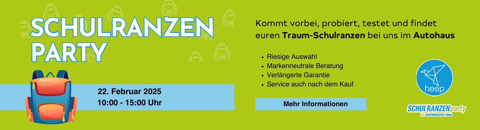 Schulranzenparty